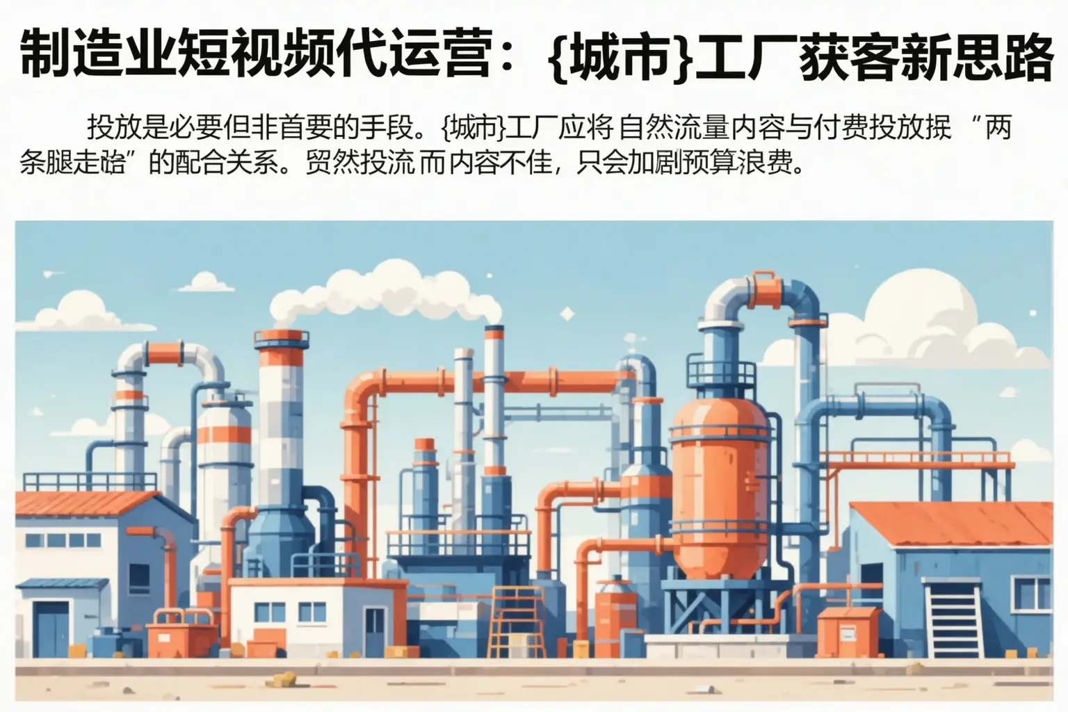 制造业短视频代运营:新都工厂获客新思路